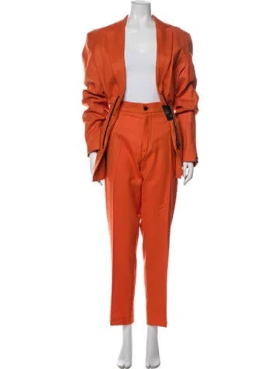 Pre-owned Marcell Von Berlin Wool Pantsuit W/ Tags In Orange
