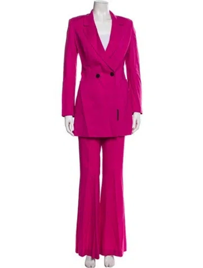 Pre-owned Marcell Von Berlin Wool Pantsuit W/ Tags In Pink