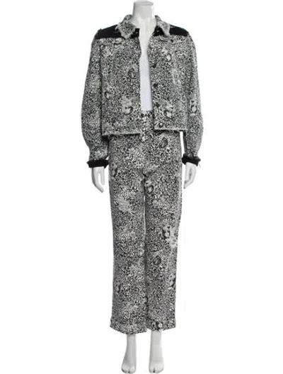 Pre-owned Marcell Von Berlin Wool Printed Set W/ Tags In White