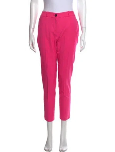 Pre-owned Marcell Von Berlin Wool Straight Leg Pants In Pink