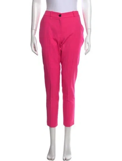 Pre-owned Marcell Von Berlin Wool Straight Leg Pants In Pink