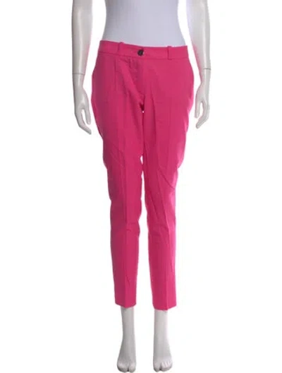Pre-owned Marcell Von Berlin Wool Straight Leg Pants W/ Tags In Pink