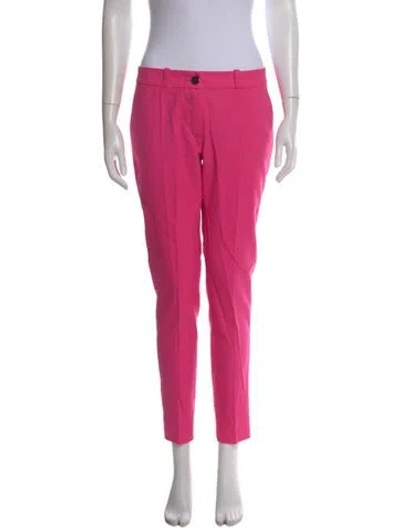 Pre-owned Marcell Von Berlin Wool Straight Leg Pants W/ Tags In Pink