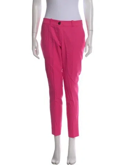 Pre-owned Marcell Von Berlin Wool Straight Leg Pants W/ Tags In Pink