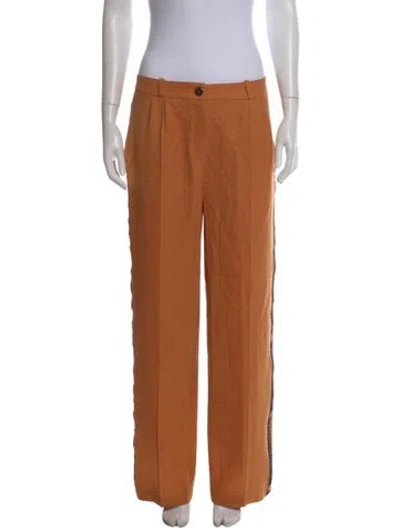 Pre-owned Marcell Von Berlin Wool Wide Leg Pants In Brown