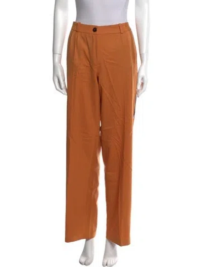 Pre-owned Marcell Von Berlin Wool Wide Leg Pants W/ Tags In Orange