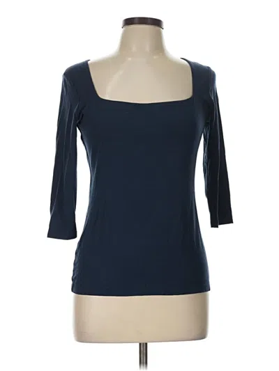 Pre-owned Marcella 3/4 Sleeve T-shirt In Blue