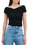 Marcella Alyssa Infinity Jersey Top In Black