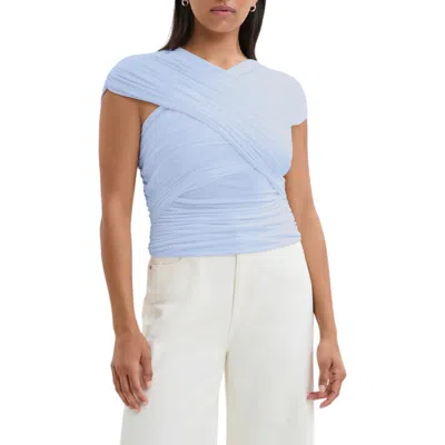 Marcella Alyssa Infinity Jersey Top In Blue