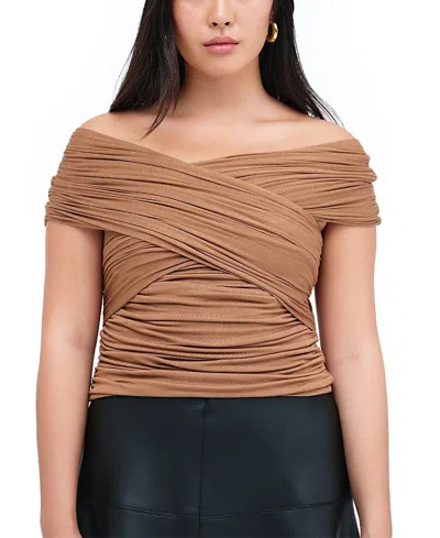 Marcella Alyssa Infinity Top In Brown