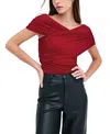 Marcella Alyssa Infinity Jersey Top In Red