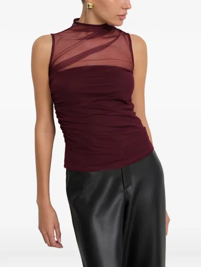 Marcella Amila Sleeveless Top In Red