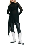 Marcella Asher Turtleneck Tunic Sweater In Black
