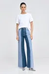 Marcella Christina Two-toned Jeans In Blue