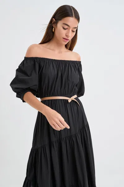Marcella Clark Belt In Black