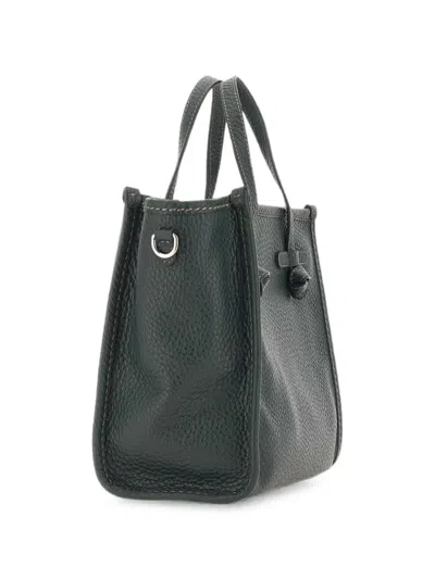 Marcella Club 32 Miss Marcella Grained Leather Tote Bag In Green