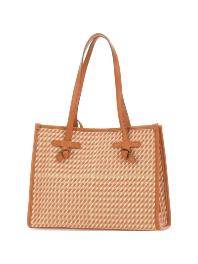 Marcella Club 32 Miss Marcella Houndstooth Tote Bag In Multi