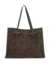 Marcella Club Crocodile-effect Tote Bag