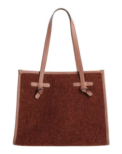 Marcella Club Gianni Chiarini Woman Handbag Brown Size - Textile Fibers, Leather In Brown