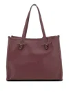 Marcella Club Knot Detail  Shoulder Bag In Red