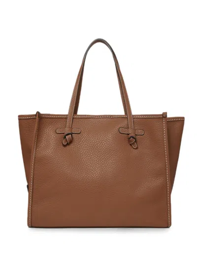 Marcella Club Knot-detail Tote Bag In Brown