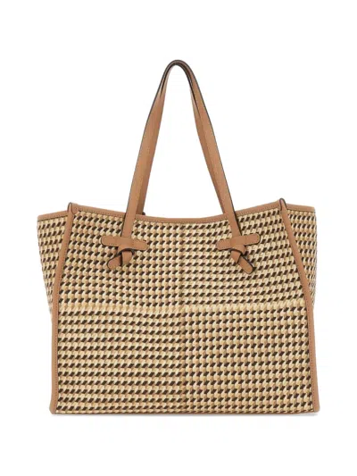 Marcella Club Marcella Embroidered Shoulder Bag In Neutral