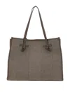 Marcella Club Marcella Herringbone-pattern Tote Bag