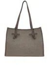 Marcella Club Marcella Herringbone-pattern Tote Bag