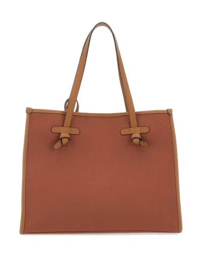 Marcella Club Marcella Knotted-detail Canvas Shoulder Bag