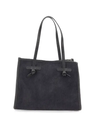 Marcella Club Marcella Ribbed Suede Tote Bag In Neutral