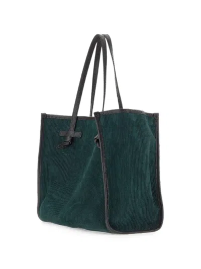 Marcella Club Marcella Ribbed-suede Shoulder Bag In Pattern