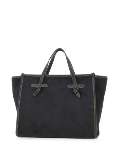Marcella Club Medium Missmarcella 32 Suede Tote Bag In Black