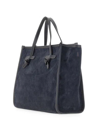 Marcella Club Miss Marcella 32 Suede Tote Bag In Orange