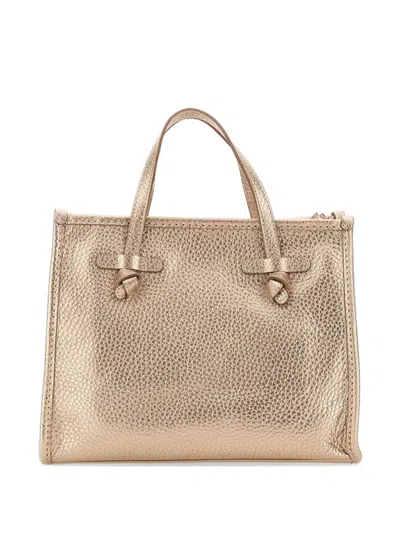 Marcella Club Miss Marcella 32 Textured Leather Tote In Gold