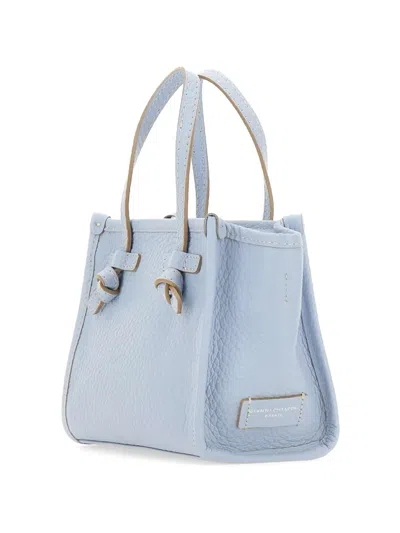Marcella Club Miss Marcella Leather Tote Bag In Blue