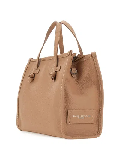 Marcella Club Miss Marcella Leather Tote Bag In Brown