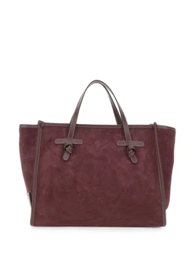 Marcella Club Missmarcella 32 Suede Shoulder Bag In Red