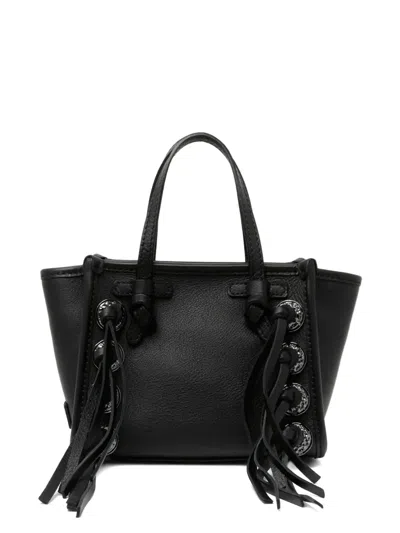 Marcella Club Tassel-embellished Leather Tote Bag In Black