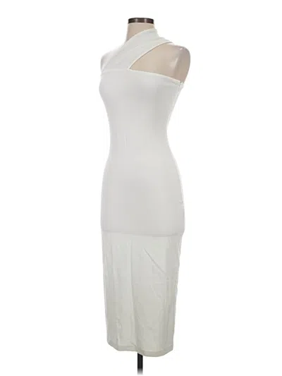 Pre-owned Marcella Cocktail Dress In White