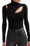 MARCELLA DAHLIA CUTOUT TURTLENECK TOP