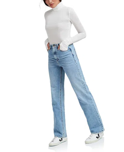 Marcella Eloise Turtleneck Semisheer Jersey Top In Off White