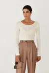 Marcella Eva Top In White
