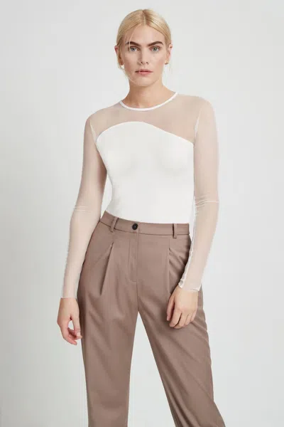 Marcella Evelyn Top In White