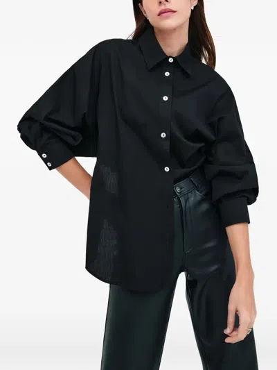 Marcella Ezra 斜缝线衬衫 In Black