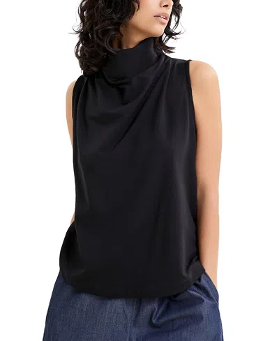 Marcella Finch Sleeveless Top In Black