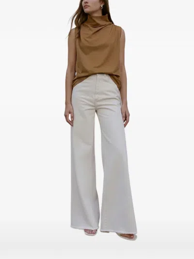 Marcella Finch Top In Brown
