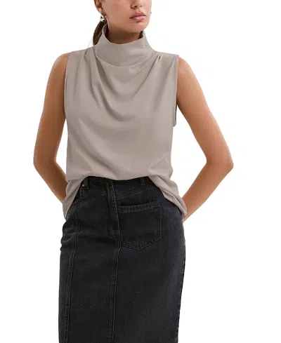 Marcella Finch Top In Gray