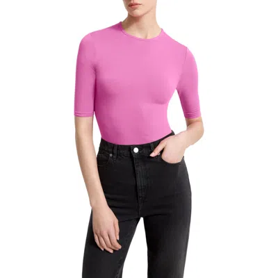 Marcella Frankie Elbow Sleeve Top In Pink