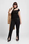 Marcella Gabi Cutout Top In Black