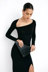 Marcella Gable Clutch In Black